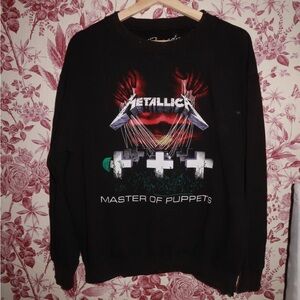 Metallica Master of Puppets Bravado Black CrewNeck